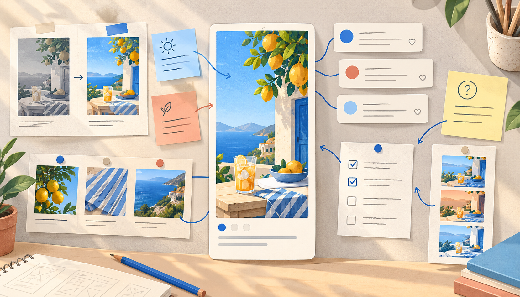 Illustration of review outcomes and revisions for vertical content